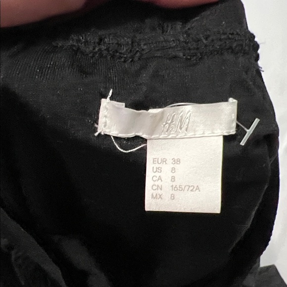 H&M Black Metallic Maxi Skirt w/ Mini Underskirt - Picture 4 of 6